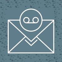 ícone de vetor de correio de voz