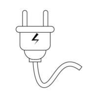 elétrico plugues ícone ilustração vetor