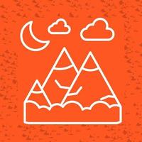 ícone de vetor de montanhas