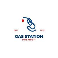 vetor gasolina bomba logotipo Projeto conceito ilustração idéia