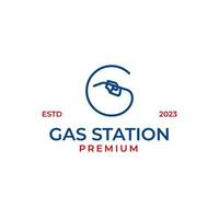 vetor gasolina bomba logotipo Projeto conceito ilustração idéia