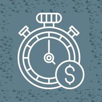 ícone de vetor de tempo de dinheiro