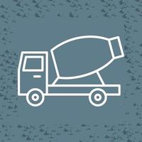 ícone de vetor de caminhão betoneira