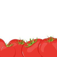 desatado fronteira do vermelho tomates vetor