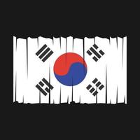 vetor de bandeira da coreia do sul
