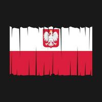 vetor de bandeira da polônia