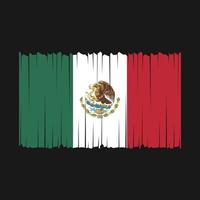 ilustração vetorial de bandeira do méxico vetor