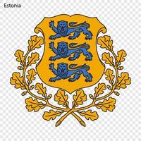 nacional emblema ou símbolo Estônia vetor