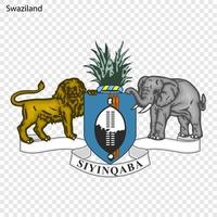 nacional emblema ou símbolo Suazilândia vetor