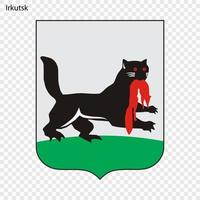 emblema do irkutsk. vetor ilustração