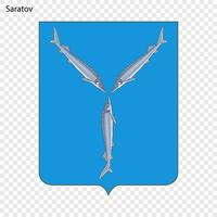 emblema do saratov. vetor ilustração