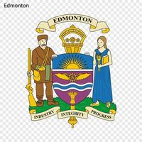 emblema do Edmonton vetor