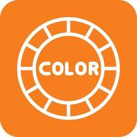 ilustração de design de ícone de vetor de roda de cores