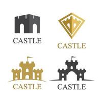 imagens do logotipo do castelo vetor