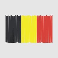 vetor de pincel de bandeira da Bélgica