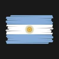 escova da bandeira da argentina vetor