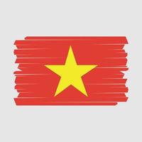 escova de bandeira do vietnã vetor
