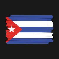 escova de bandeira cuba vetor