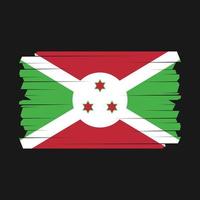 escova de bandeira do burundi vetor