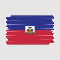 escova de bandeira haiti vetor