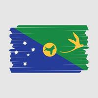 escova de bandeira das ilhas natalinas vetor