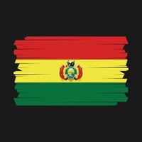 escova de bandeira da bolívia vetor