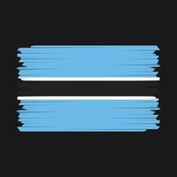 vetor de escova de bandeira de botswana