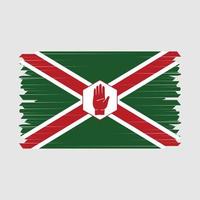 norte Irlanda bandeira escova vetor