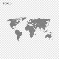 Alto qualidade mundo mapa vetor