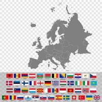 mapa de alta qualidade da europa vetor