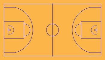 ilustração vetorial de quadra de basquete vetor