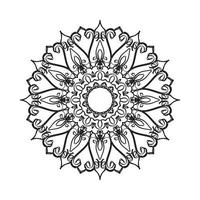 mandala de ornamento indiano desenhada à mão no estilo de fundo. vetor