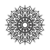 mandala de ornamento indiano desenhada à mão no estilo de fundo. vetor