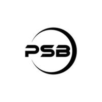 PSB carta logotipo Projeto dentro ilustração. vetor logotipo, caligrafia desenhos para logotipo, poster, convite, etc.