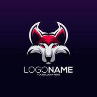 design do logotipo do lobo vetor