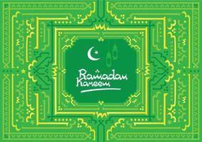 islâmico Ramadhan kareem grande fundo tema para qualquer objetivo vetor