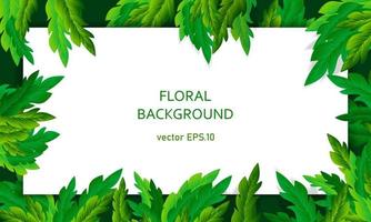 floral tropical folhas vetor natureza fundo