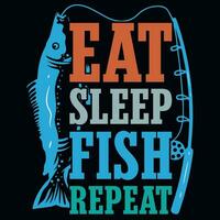 pescaria Papai pescaria tipográfico gráfico safras camiseta Projeto vetor