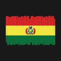 vetor de pincel de bandeira da bolívia