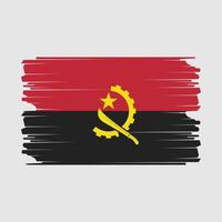 ilustração da bandeira de angola vetor
