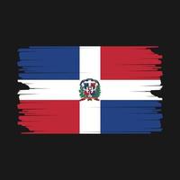 ilustração de bandeira da república dominicana vetor