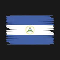 ilustração da bandeira da nicarágua vetor