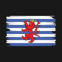 Luxemburgo bandeira ilustração vetor