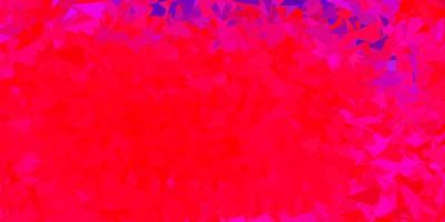 luz padrão poligonal de vetor roxo e rosa.