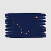 Alaska bandeira ilustração vetor