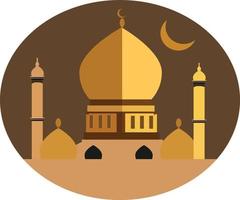 islâmico mesquita logotipo ícone vetor