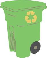 reciclar bin ilustração vetor