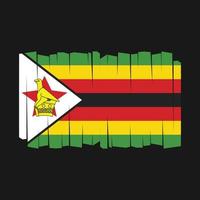 vetor da bandeira do zimbabwe