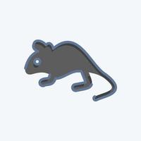 ícone rato. relacionado para doméstico animais símbolo. simples Projeto editável. simples ilustração vetor
