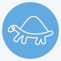 ícone tartaruga. relacionado para doméstico animais símbolo. simples Projeto editável. simples ilustração vetor